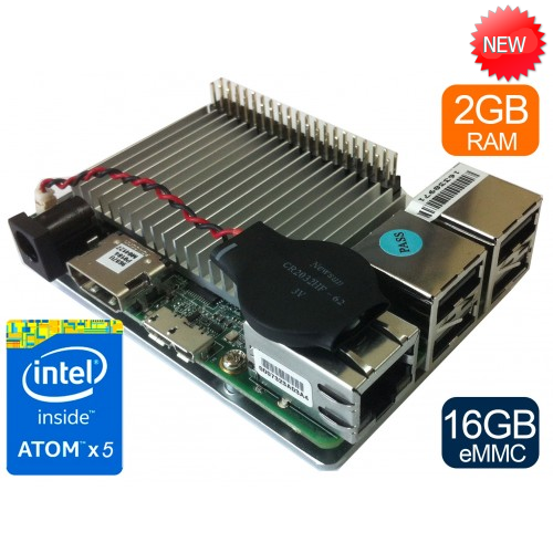 UP board 2GB + 16 GB eMMC memory with Intel Atom x5 processor