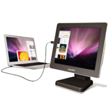 LILLIPUT UM-1012/C/T USB Moniteur 10,1 pouces tactile pour Windows, Mac OS  X, aménagé en 2 haut-parleurs, 140 ° / 110 ° (H / V) Contraste: 500: 1,  Résolution: 1024 × 600