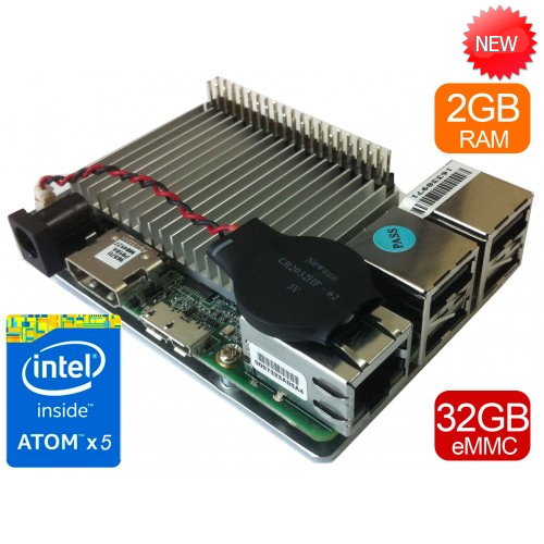 UP board 2GB + 32 GB eMMC memory with Intel Atom x5 processor