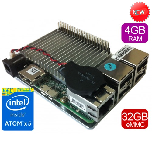 UP board 4GB + 32 GB eMMC memory with Intel Atom x5 processor